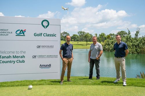 Indosuez | Crédit Agricole CIB | CACIB | Amundi | golf | Singapore | Omar Shokur | Jean-Pierre Michalowski | David Logerais